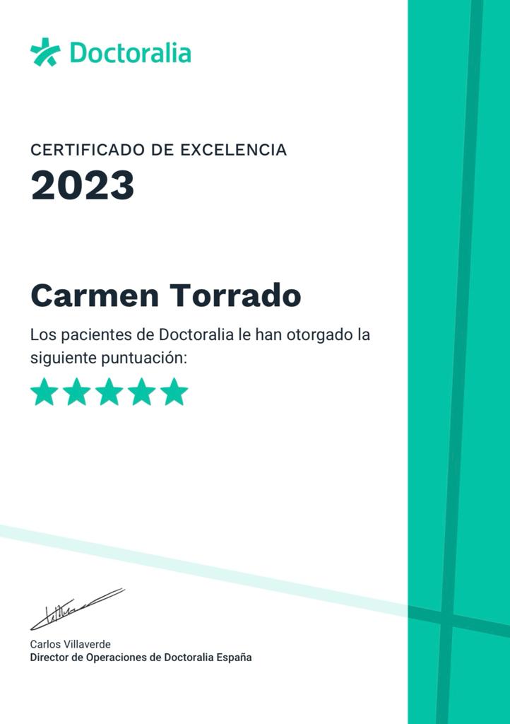 doctoralia certificado excelencia 2023